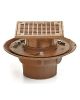 **JRS 2005Y03-B05NB-P050 3" NH SHOWER DRAIN W/B05NB 5" SQUARE NB STRAINER W/(-P050)TPC
