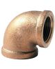 1/2 X3/8 LF STD BRASS 90